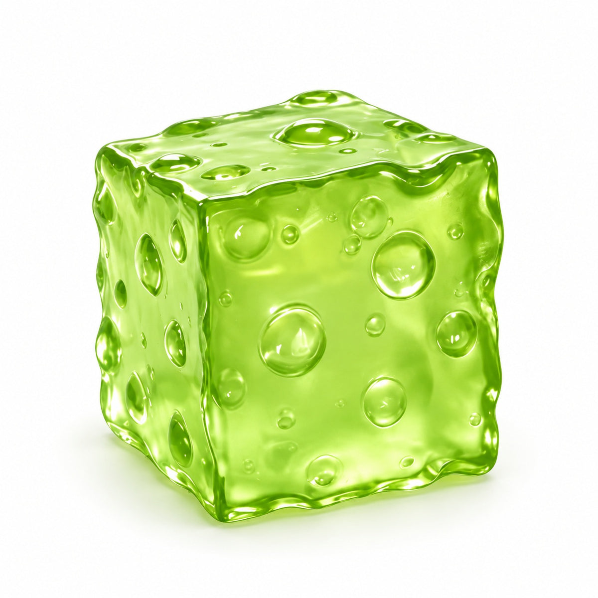 Cubie Lime squishy by Mimomo