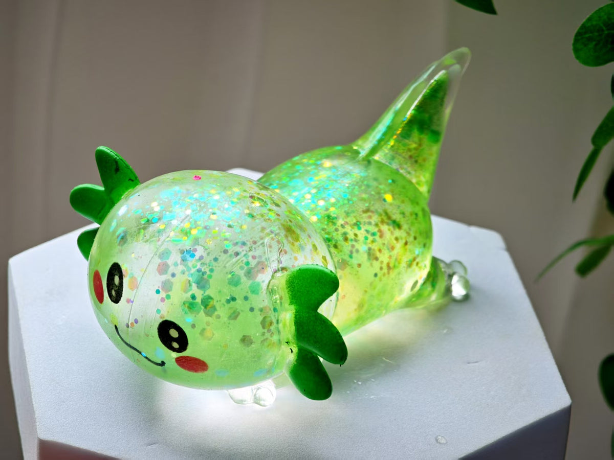 Glowy Lime squishy by Mimomo