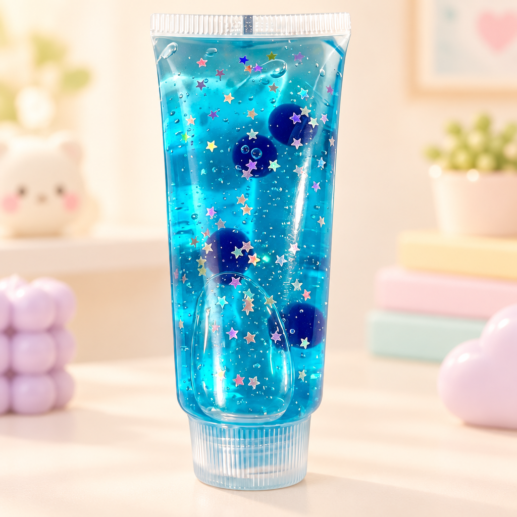 Goo Tube Blueberry squishy by Mimomo - lifestyle