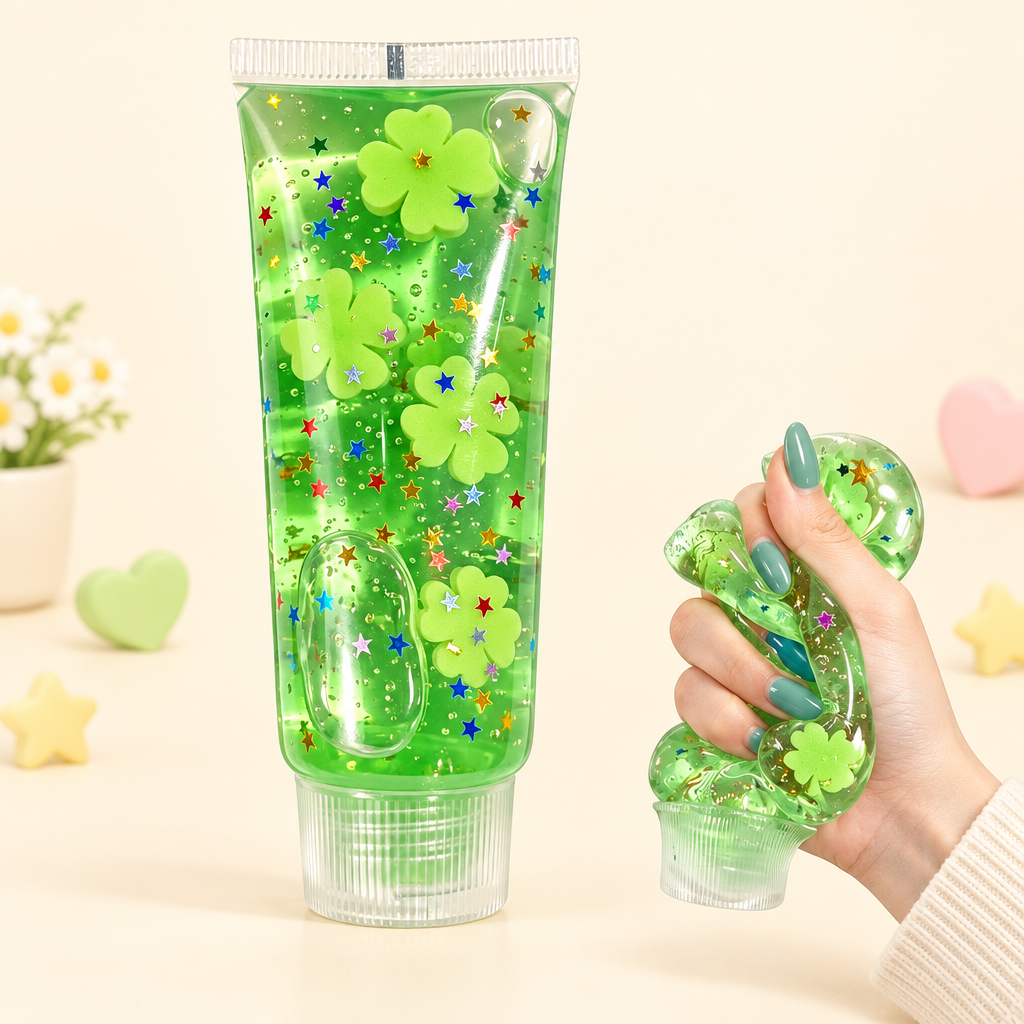 Goo Tube Lime squishy by Mimomo - squeeze demo