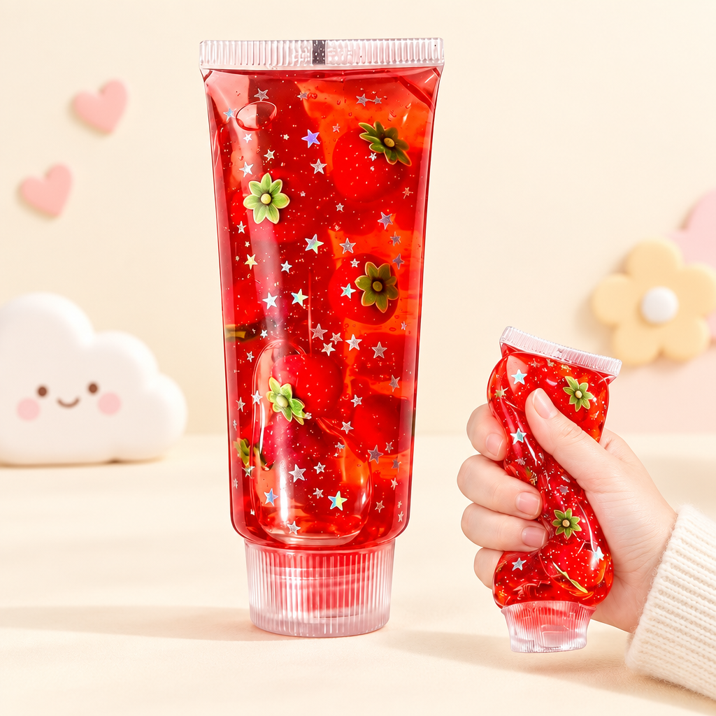 Goo Tube Cherry squishy by Mimomo - squeeze demo
