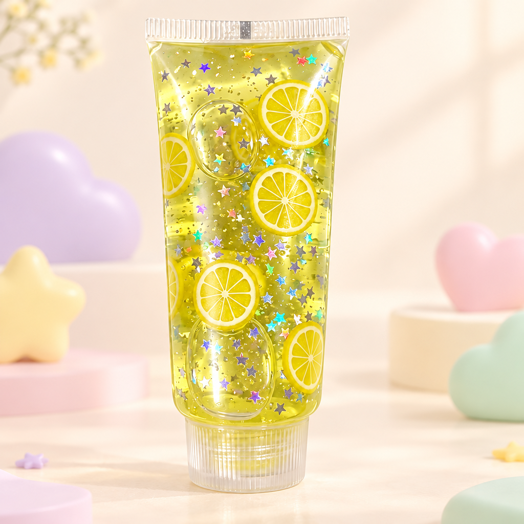 Goo Tube Lemon squishy by Mimomo - texture close-up