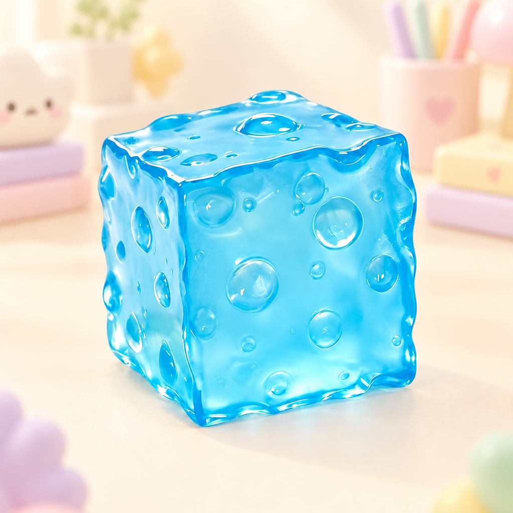 Cubie Ocean squishy by Mimomo - lifestyle