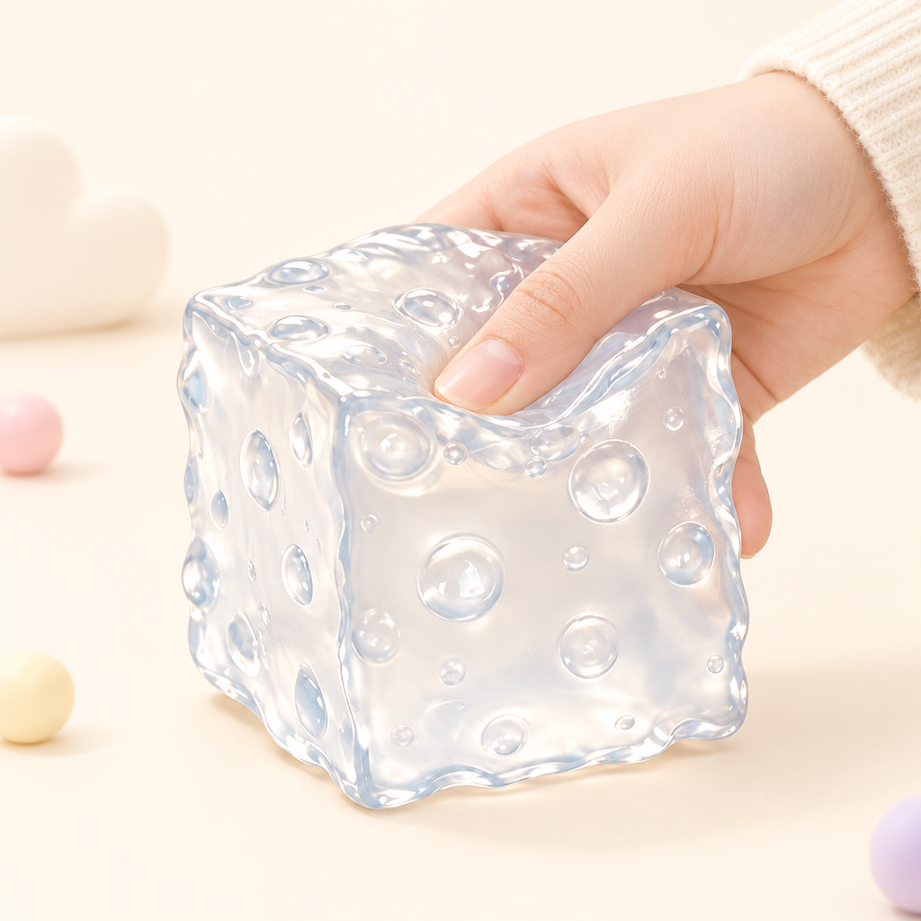 Cubie Frost squishy by Mimomo - squeeze demo
