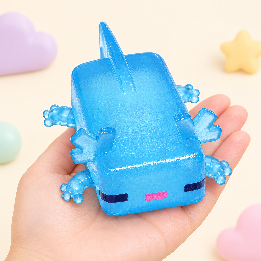 Blockie Sky squishy by Mimomo - in hand for size