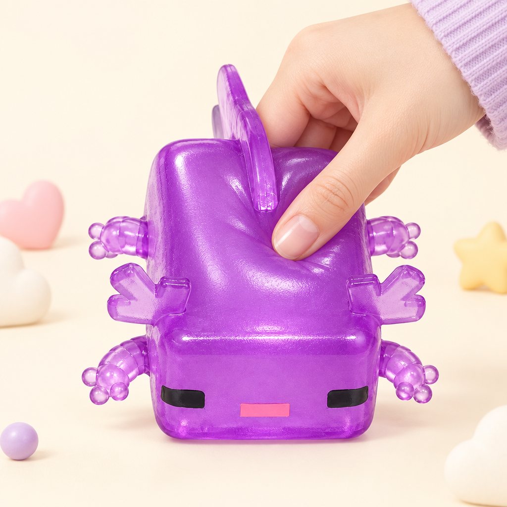 Blockie Grape squishy by Mimomo - squeeze demo