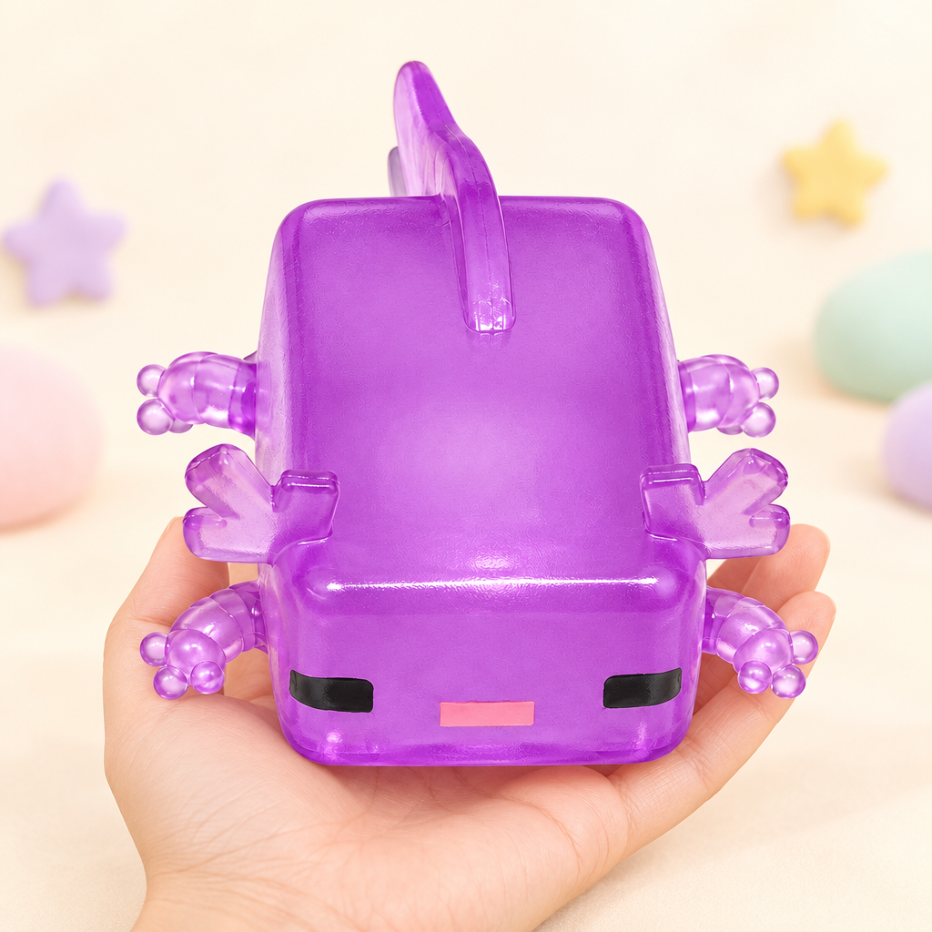 Blockie Grape squishy by Mimomo - in hand for size