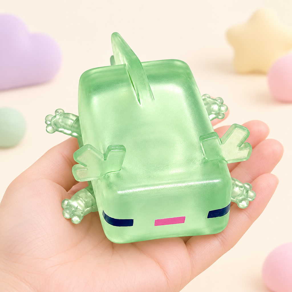 Blockie Mint squishy by Mimomo - in hand for size