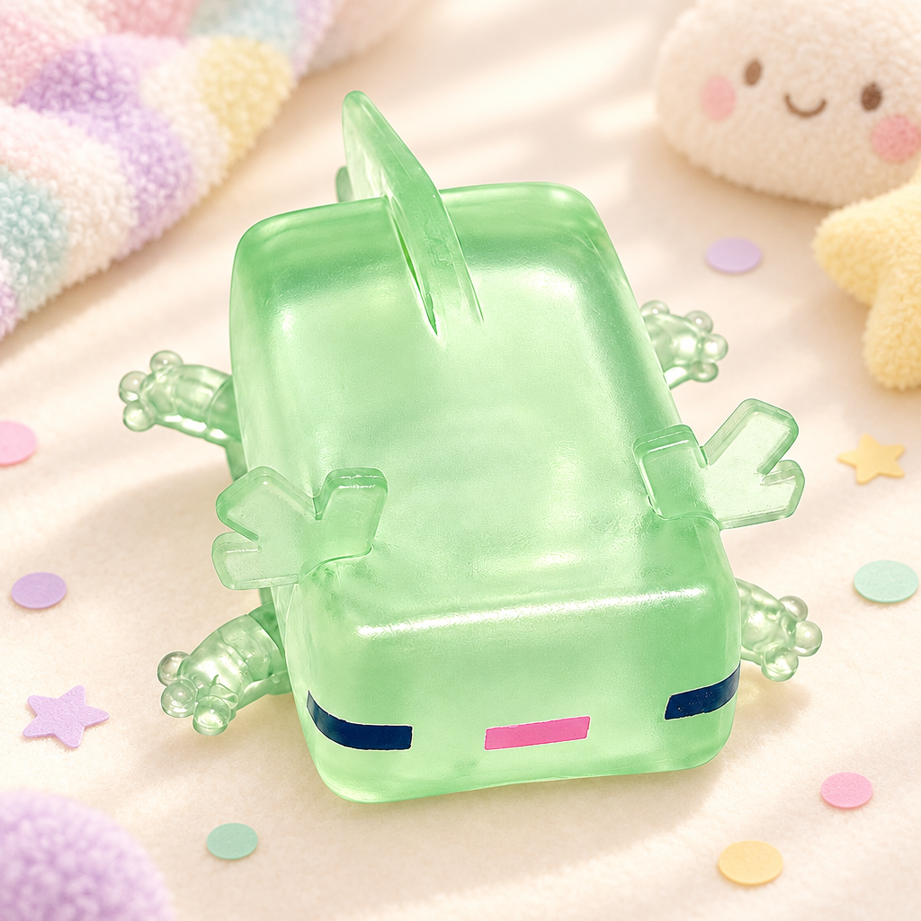 Blockie Mint squishy by Mimomo - lifestyle