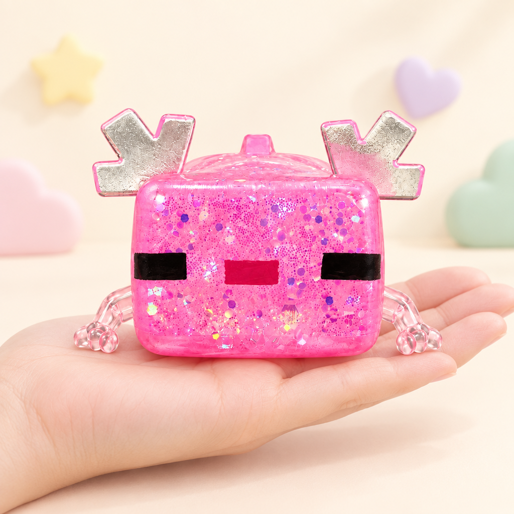 Boxy Bubblegum squishy by Mimomo - in hand for size