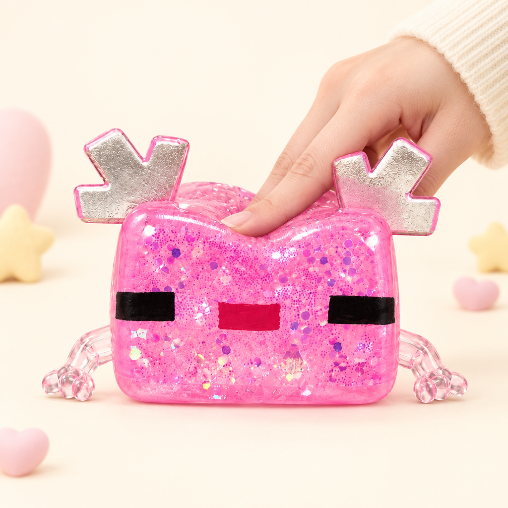 Boxy Bubblegum squishy by Mimomo - squeeze demo