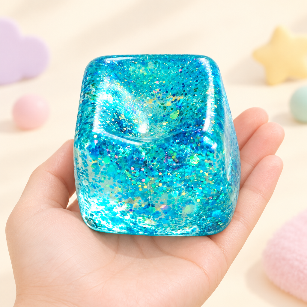 Glimmer Ocean squishy by Mimomo - in hand for size