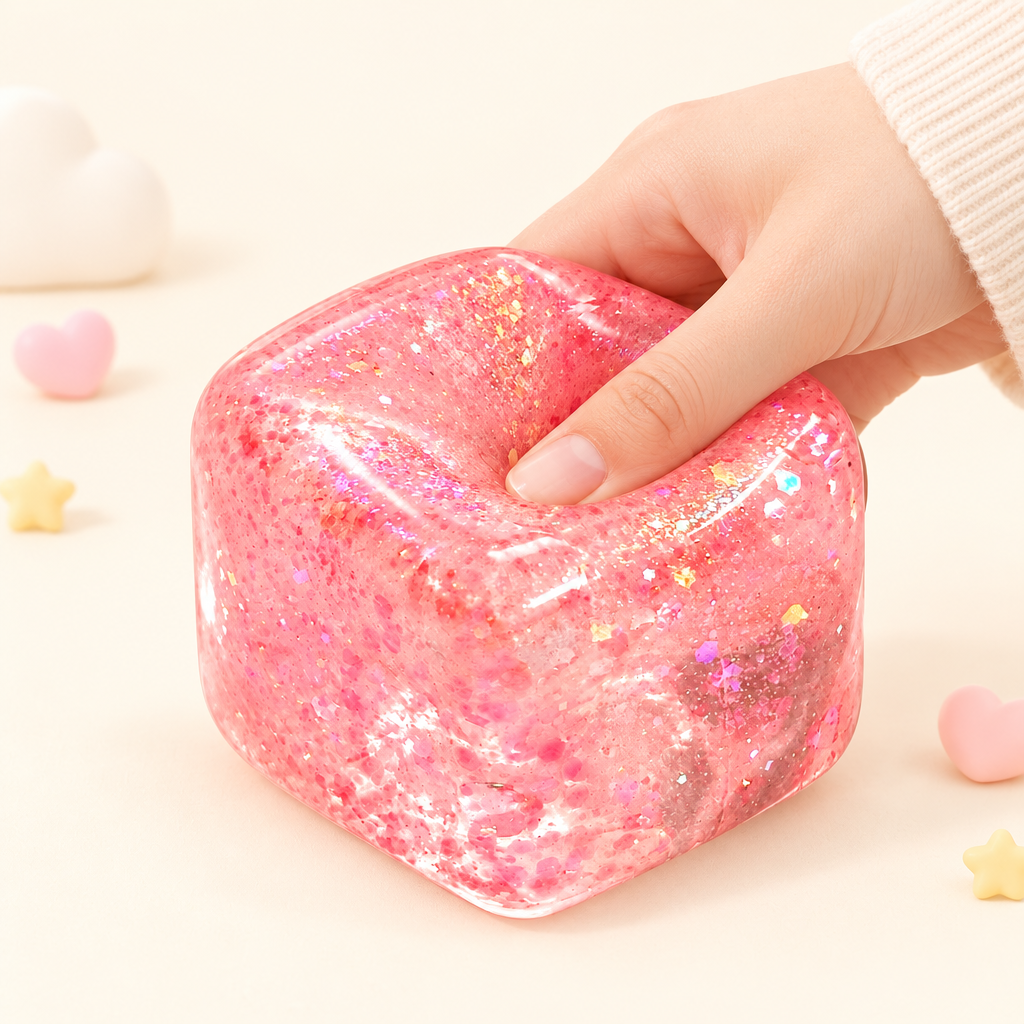 Glimmer Rose squishy by Mimomo - squeeze demo