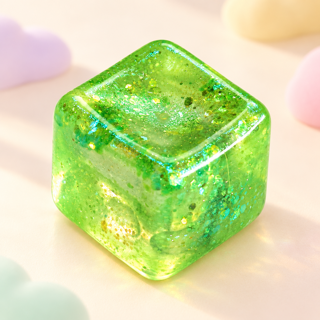 Glimmer Lime squishy by Mimomo - texture close-up