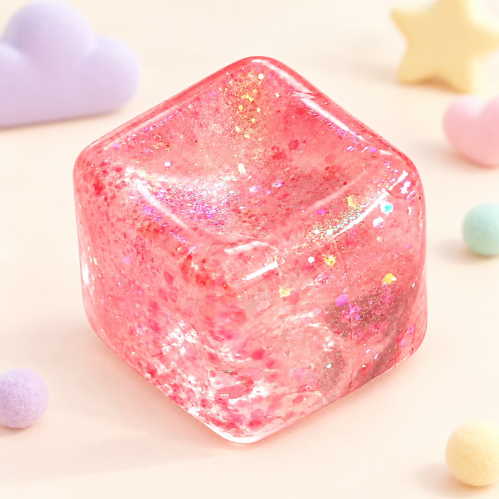Glimmer Rose squishy by Mimomo - texture close-up