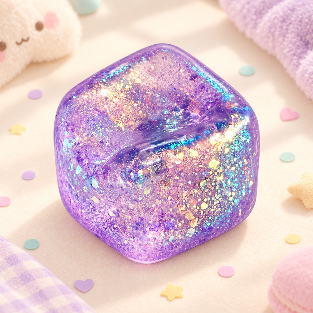 Glimmer Grape squishy by Mimomo - lifestyle