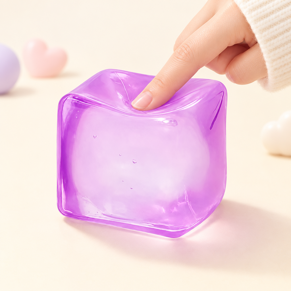 Jellie Grape squishy by Mimomo - squeeze demo