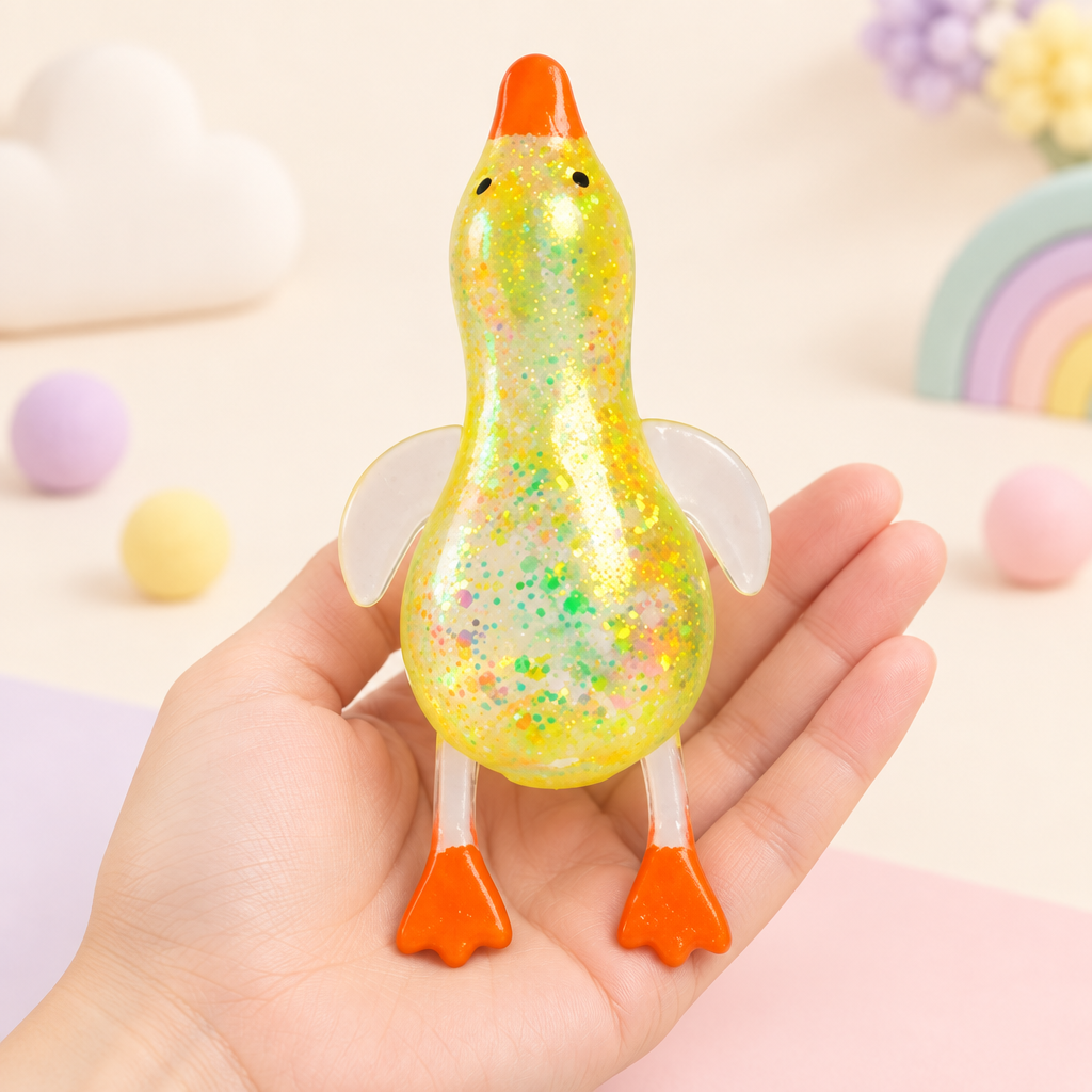 Quacky Lemon squishy by Mimomo - in hand for size