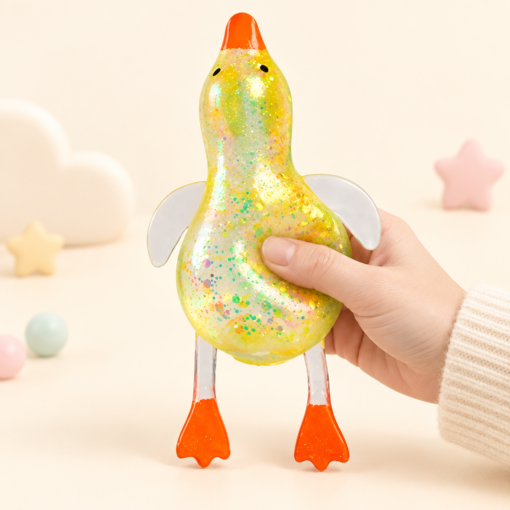 Quacky Lemon squishy by Mimomo - squeeze demo